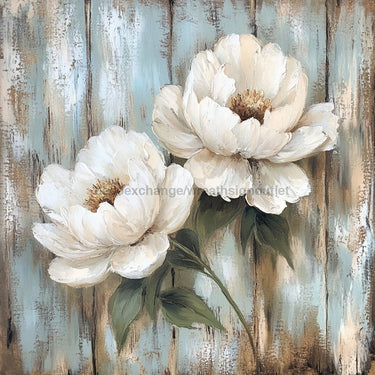 Floral Sign, Peonies Sign, DCO-02340, Sign For Wreath, 10x10 Metal Sign